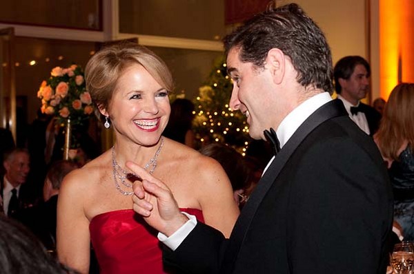 Katie Couric shares a laugh